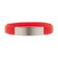 Wristband, 202×12×3 mm, Everestus, 20FEB5495, Silicon, Aluminiu, Rosu
