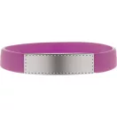 Wristband, 202×12×3 mm, Everestus, 20FEB5494, Silicon, Aluminiu, Roz
