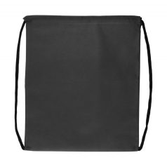   Saculet cu snur tip rucsac, 360×420 mm, Everestus, 20FEB5756, Material netesut, Negru