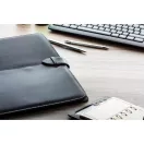 Mapa business A5 cu 20 foi dictando, 260×193×22 mm, Everestus, 20FEB5075, Piele ecologica, Negru