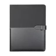   Mapa business A4 cu 20 foi dictando, 337×260×23 mm, Everestus, 20FEB5074, Piele ecologica, Negru