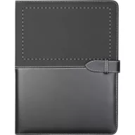   Mapa business A4 cu 20 foi dictando, 337×260×23 mm, Everestus, 20FEB5074, Piele ecologica, Negru