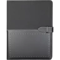   Mapa business A4 cu 20 foi dictando, 337×260×23 mm, Everestus, 20FEB5074, Piele ecologica, Negru