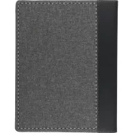   Mapa business A4 cu 20 pagini dictando, 315×255×20 mm, Everestus, 20FEB5130, Linen, Piele ecologica, Gri