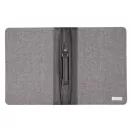 A4 Mapa business, 335×250×40 mm, Everestus, 20FEB5131, Linen, Piele ecologica, Gri