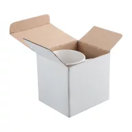   Mug box, 115×110×100 mm, Everestus, 20FEB16569, Hartie, Alb, Natur
