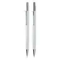   Set 2 instrumente de scris, 177×58×22 mm, Everestus, 20FEB11328, Aluminiu, Alb