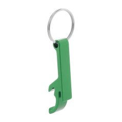   Breloc desfacator sticle, 55×9×14 mm, Everestus, 20FEB7099, Aluminiu, Verde