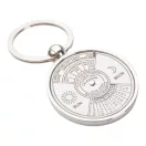 Breloc cu calendar perpetuu, 80×45 mm, Everestus, 20FEB6835, Metal, Argintiu