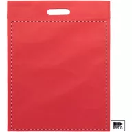   Sacosa pentru cumparaturi, 2401E18142, Everestus, 340x440 mm, Material netesut, Rosu