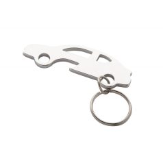  Breloc in forma de masina cu desfacator, 71×24×3 mm, Everestus, 20FEB7114, Aluminiu, Argintiu