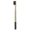 Periuta de dinti, 188×12×12 mm, Everestus, 20FEB9326, Bambus, Nylon, Negru, Natur