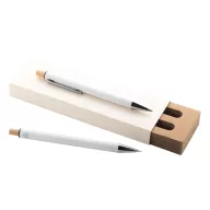   Set instrumente de scris, 2410E24666, Everestus, 139 x 13 x 10 mm, Aluminiu, Alb
