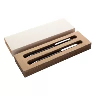   Set instrumente de scris, 2410E24663, Everestus, 139 x 13 x 10 mm, Aluminiu, Negru
