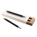 Set instrumente de scris, 2410E24663, Everestus, 139 x 13 x 10 mm, Aluminiu, Negru