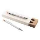 Set instrumente de scris, 2410E24665, Everestus, 139 x 13 x 10 mm, Aluminiu, Argintiu