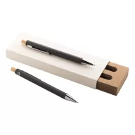  Set instrumente de scris, 2410E24664, Everestus, 139 x 13 x 10 mm, Aluminiu, Gri