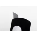 Breloc cu lama autoretractabila, 2410E23349, Everestus, 33 x 57 x 4 mm, ABS, Negru