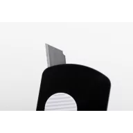   Breloc cu lama autoretractabila, 2410E23349, Everestus, 33 x 57 x 4 mm, ABS, Negru