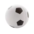 Minge de fotbal antistres, ø63 mm, Everestus, 20FEB11617, Poliuretan, Alb, Negru
