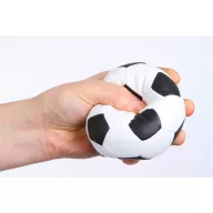   Minge de fotbal antistres, ø63 mm, Everestus, 20FEB11617, Poliuretan, Alb, Negru