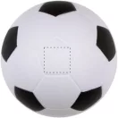 Minge de fotbal antistres, ø63 mm, Everestus, 20FEB11617, Poliuretan, Alb, Negru