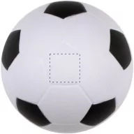   Minge de fotbal antistres, ø63 mm, Everestus, 20FEB11617, Poliuretan, Alb, Negru