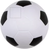   Minge de fotbal antistres, ø63 mm, Everestus, 20FEB11617, Poliuretan, Alb, Negru