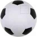 Minge de fotbal antistres, ø63 mm, Everestus, 20FEB11617, Poliuretan, Alb, Negru