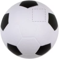   Minge de fotbal antistres, ø63 mm, Everestus, 20FEB11617, Poliuretan, Alb, Negru