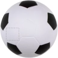   Minge de fotbal antistres, ø63 mm, Everestus, 20FEB11617, Poliuretan, Alb, Negru