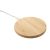 Wireless charger, ø92×7 mm, Everestus, 20FEB11196, Bambus, Natur