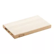   Power bank, 117×68×10 mm, Everestus, 20FEB6025, Bambus, Natur