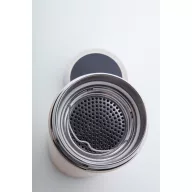   Termos cu infuzor de ceai si termometru, 21MAR2695, 500 ml, Ø 65x240 mm, Everestus, Otel, Bambus, Natur