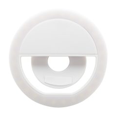   Inel lumina selfie stick, Everestus, 21OCT0106, ø85 x 27 mm, Plastic, Alb
