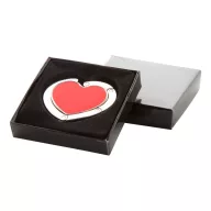   Agatatoare pentru geanta, 35×30×5 mm, Everestus, 20FEB8805, Metal, Argintiu, Rosu
