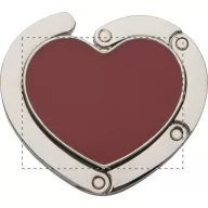   Agatatoare pentru geanta, 35×30×5 mm, Everestus, 20FEB8805, Metal, Argintiu, Rosu