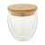 Cana termos, Everestus, 21OCT1400, 250 ml, ø83 x 100 mm, Sticla, Bambus, Transparent, Natur