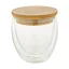 Cana 250 ml, Everestus, 21OCT1400, ø83 x 100 mm, Sticla, Bambus, Transparent, Natur