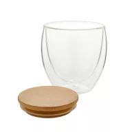   Cana 250 ml, Everestus, 21OCT1400, ø83 x 100 mm, Sticla, Bambus, Transparent, Natur