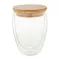 Cana 350 ml, Everestus, 21OCT1399, ø83 x 115 mm, Sticla, Bambus, Transparent, Natur