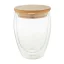 Cana 350 ml, Everestus, 21OCT1399, ø83 x 115 mm, Sticla, Bambus, Transparent, Natur