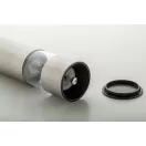 Rasnita electrica pentru sare si piper, 2401E17526, Everestus, ø50x220 mm, Otel, Ceramica, Argintiu