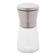   Rasnita manuala pentru sare si piper, 2401E17893, Everestus, ø65x135 mm, Otel, Ceramica, Transparent, Argintiu
