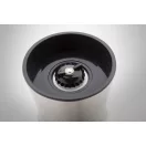 Rasnita manuala pentru sare si piper, 2401E17893, Everestus, ø65x135 mm, Otel, Ceramica, Transparent, Argintiu