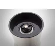   Rasnita manuala pentru sare si piper, 2401E17893, Everestus, ø65x135 mm, Otel, Ceramica, Transparent, Argintiu
