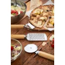 Set servire pizza 3 piese, 2401E16827, Everestus, 152x308 mm, Otel, Bambus, Natur