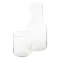 Set carafa 800 ml si pahar 300 ml, 2410E25508, Everestus, ø94 x 200 mm, Sticla, Transparent
