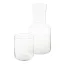 Set carafa 800 ml si pahar 300 ml, 2410E25508, Everestus, ø94 x 200 mm, Sticla, Transparent