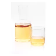   Set carafa 800 ml si pahar 300 ml, 2410E25508, Everestus, ø94 x 200 mm, Sticla, Transparent